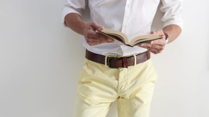 yellow bottoms men's pants