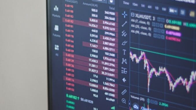 black flat screen computer monitor spread your stocks