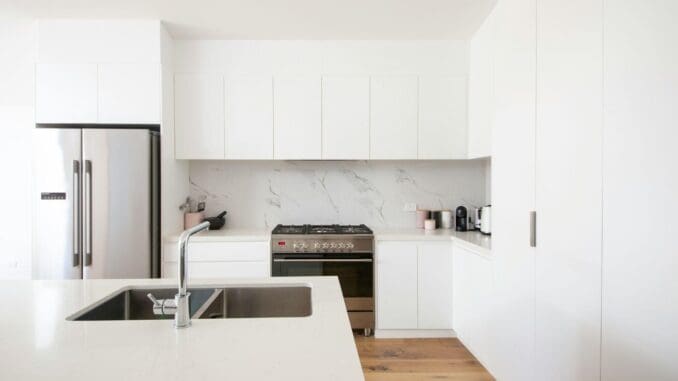 Stainless steel sink with drainboard